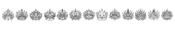 Crowns 2 Font UPPERCASE