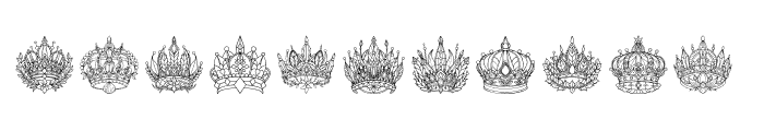 Crowns 2 Font LOWERCASE