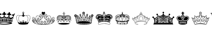 Crowns Font UPPERCASE