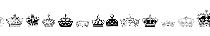 Crowns Font LOWERCASE