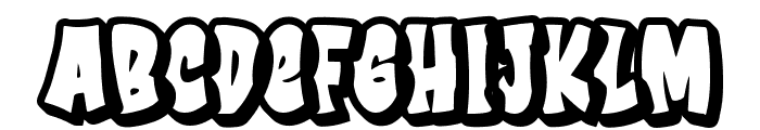 Cruch Branch Outline Font UPPERCASE