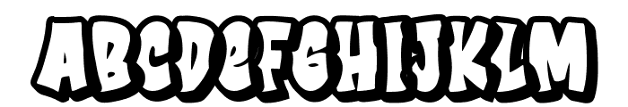 Cruch Branch Outline Font LOWERCASE