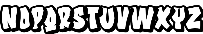 Cruch Branch Outline Font LOWERCASE