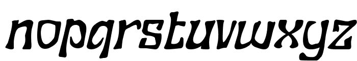 Crushwear Bold Italic Font LOWERCASE