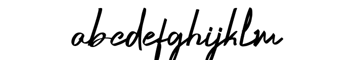Crustaceans Signature Regular Font LOWERCASE