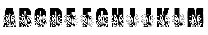 Crystal Gem Font UPPERCASE