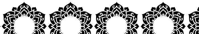 Crystal Mandala Monogram Font OTHER CHARS