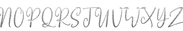 Crystally Gradient Slant Font UPPERCASE