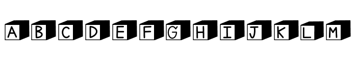Cube Dingbats Font LOWERCASE