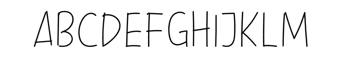 Cukers Light Font LOWERCASE
