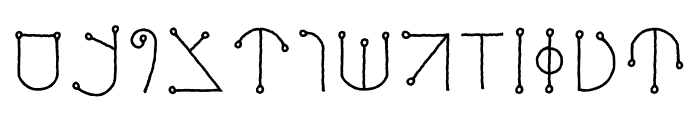 Cultist Armoury Celestial Font LOWERCASE