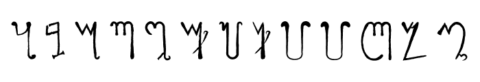 Cultist Armoury Theban Font LOWERCASE