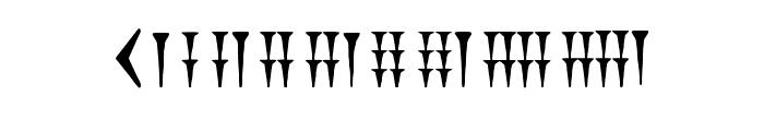 Cuneiform Regular Font OTHER CHARS