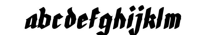 Cunigund Condensed Italic Font LOWERCASE