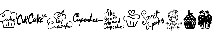 Cupcake Doodle Font Font OTHER CHARS