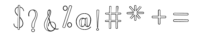 CupcakeHandmadeOutline Font OTHER CHARS