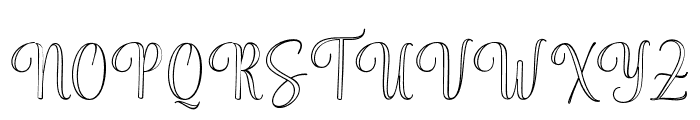 CupcakeHandmadeOutline Font UPPERCASE