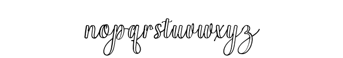 CupcakeHandmadeOutlineSlant Font LOWERCASE