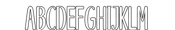 CupcakeSunshineOutline Font UPPERCASE