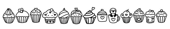 Cupckes Font LOWERCASE