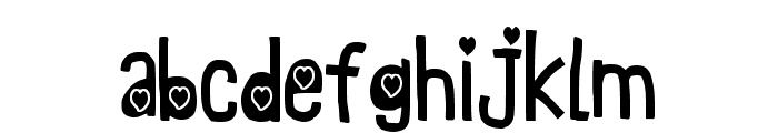 Cupid Flower Regular Font LOWERCASE