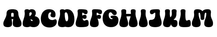 Cupita Groovy Font UPPERCASE