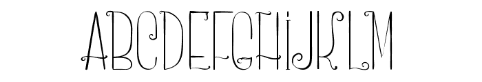 Curlee Regular Font UPPERCASE