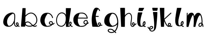 Curling Tail Font LOWERCASE