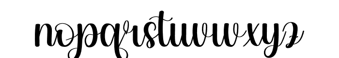 Curling Font LOWERCASE