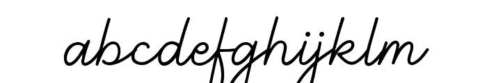 Curly Babe Font LOWERCASE