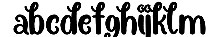 Curly Candy Font LOWERCASE