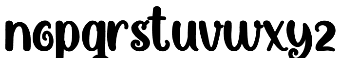 Curly Candy Font LOWERCASE