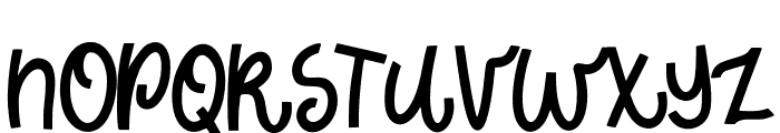 Curly Dolly print Font LOWERCASE