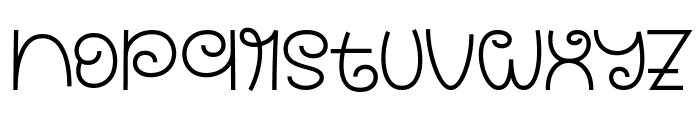 Curly Lines Font LOWERCASE