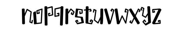 Curly Nightmare Font LOWERCASE