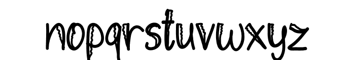 Curly Pasta Font LOWERCASE