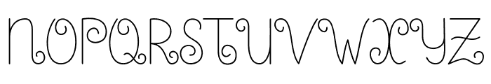 Curly Queen Font UPPERCASE