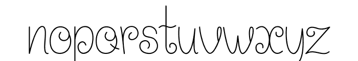 Curly Queen Font LOWERCASE