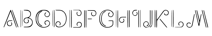 Curly Regular Font LOWERCASE
