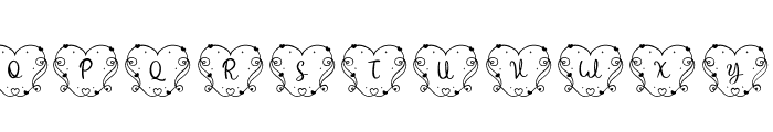 Curly Valentine Monogram Font UPPERCASE