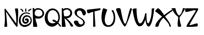 Curly Font UPPERCASE