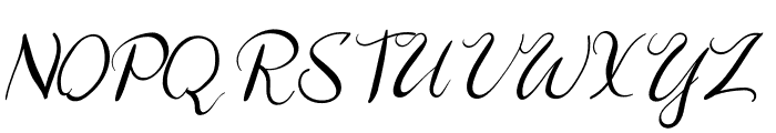 CurlyHair Font UPPERCASE
