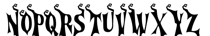 Cursed Gothic Witch Font UPPERCASE