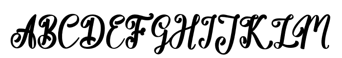 Cursive-Medium Font UPPERCASE