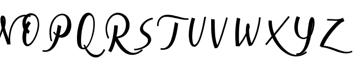 CursiveSignaScript-BdObl Font UPPERCASE