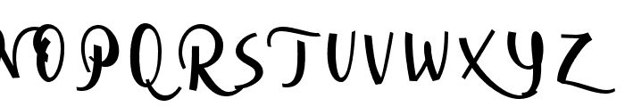 CursiveSignaScript-Blk Font UPPERCASE
