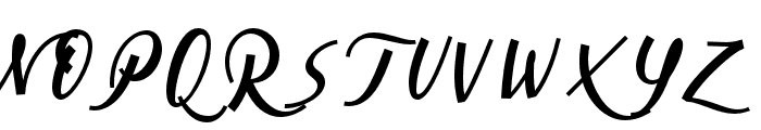 CursiveSignaScript-BlkIt Font UPPERCASE