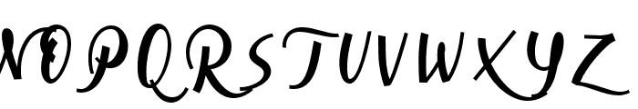 CursiveSignaScript-BlkObl Font UPPERCASE