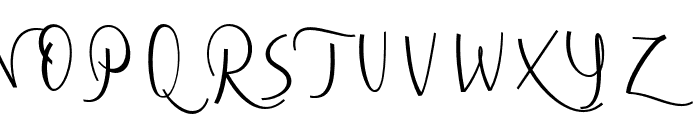 CursiveSignaScript-Rg Font UPPERCASE