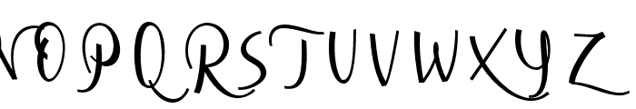 CursiveSignaScript-SmBd Font UPPERCASE